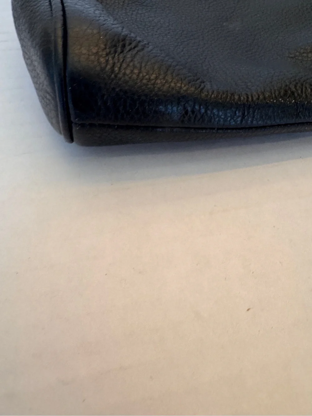 Coach Carrie Black Pebbled Leather Cross Body w/gold Chain Handle & Strap F36666 - Picture 7 of 12